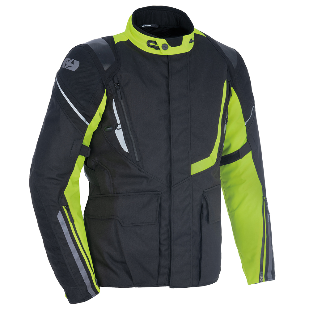 Oxford Oxford Montreal 4.0 MS Dry2Dry Jacket Black & Fluo